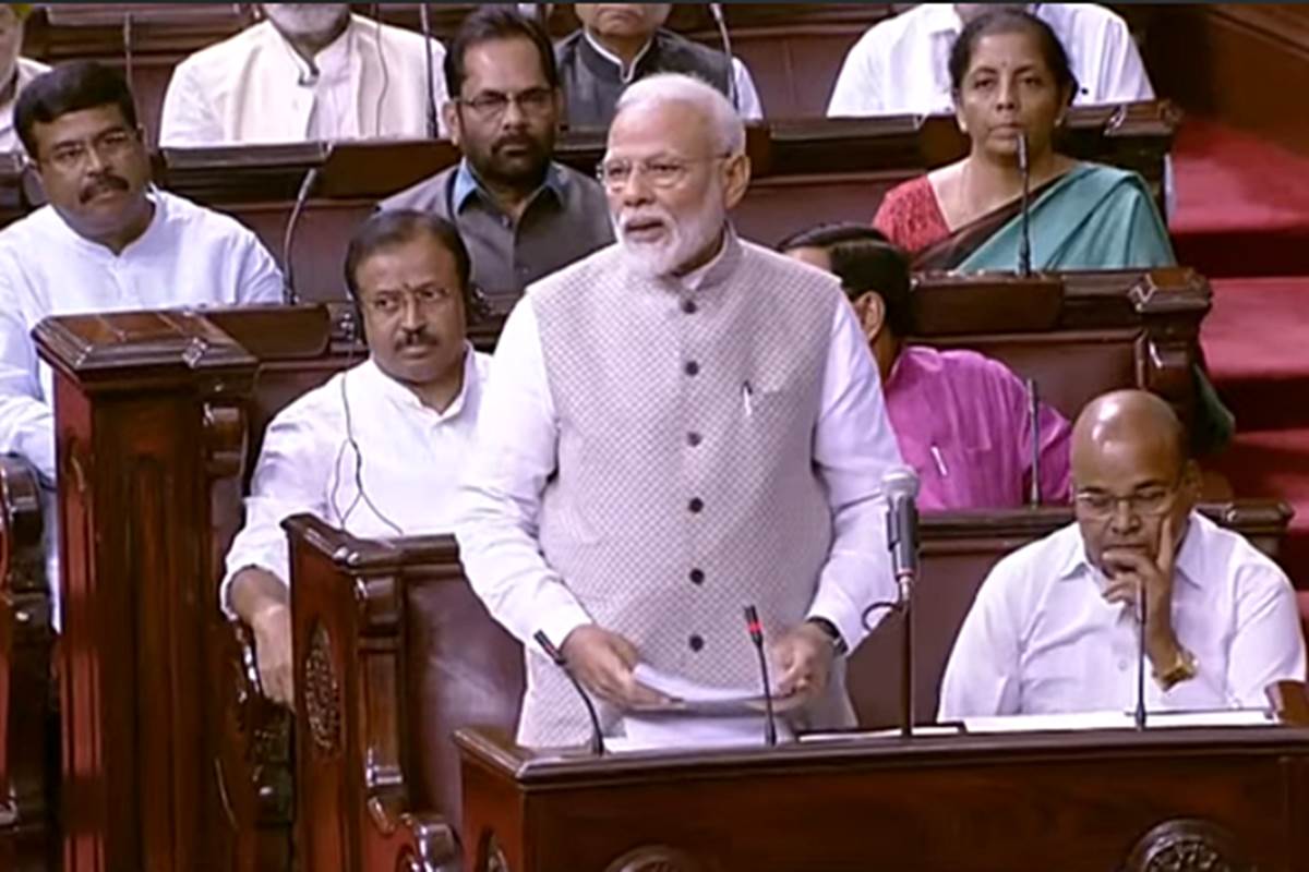 During the budget session in the House, Prime Minister Narendra Modi gave his views on the vote of thanks