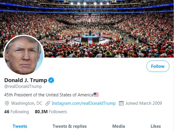 Twitter messes with President Trump