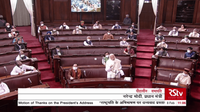 PM Modi Live In the Rajya Sabha