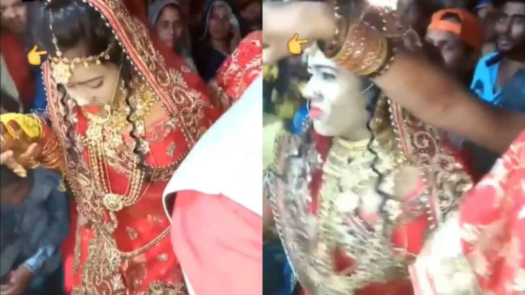 A video is becoming fiercely viral on Instagram. There is strong drama and tragedy in the video. Many people can also see the twist in its comic timing. In a video that has gone viral on the internet, a bride angrily throws her on the groom's mouth. Seeing which the guests involved in the wedding come in awe. Many people are very stunned that what happened after all? What's the matter? what's going on?
