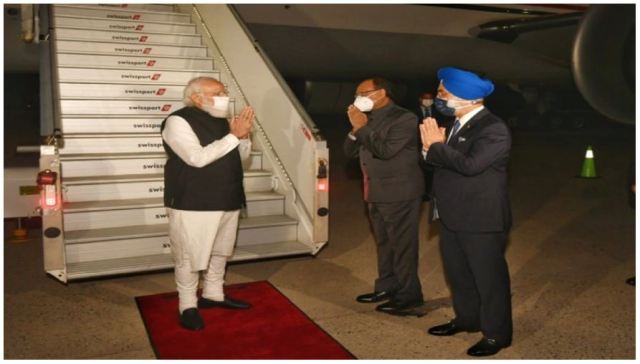 Prime Minister Narendra Modi arrived in New York on Friday evening (local time), where he will address the 76th session of the United Nations General Assembly.