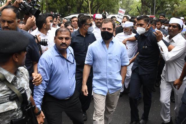 Senior Congress leader Rahul Gandhi along with his sister and party leader Priyanka Gandhi Vadra arrived at the Congress headquarters today (June 13, 2022) before appearing before the Enforcement Directorate in the National Herald case.