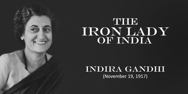 Today is the 105th birth anniversary of India's first and only woman Prime Minister Indira Gandhi. Gandhi was born on this day in 1917 in Allahabad.