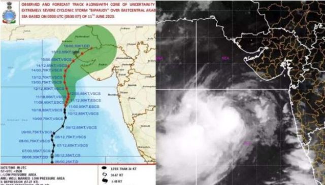 Cyclone Biparjoy The India Meteorological Department (IMD) today (June 14, 2023) issued a red alert warning of cyclone 'Biparjoy' for Saurashtra and Kutch coasts in Gujarat.
