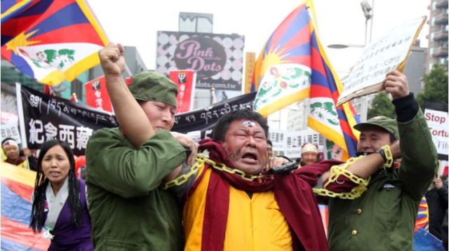 The issue of the human rights conditions of Tibetans within China has been a controversial matter since the Chinese occupation in 1951, which is presented by China as the independence of Tibet.
