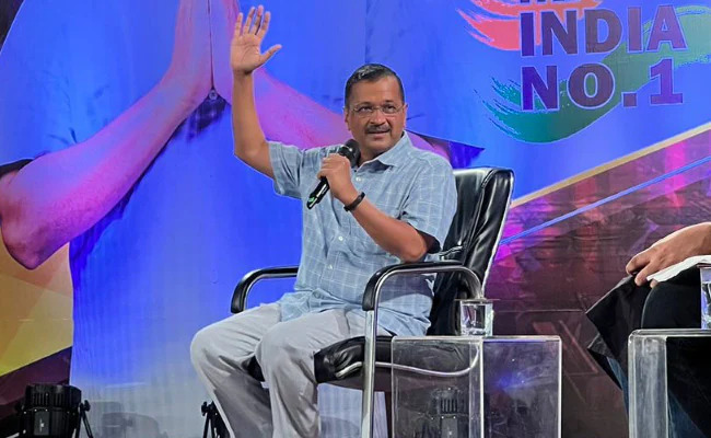A day after the opposition alliance India Bloc parties won four out of seven seats in the assembly by-elections, Aam Aadmi Party national convenor Arvind Kejriwal said today (9 September 2023) that the BJP is nervous. Because the opposition alliance is very strong.